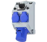 PC Electric 160823521 Bloc multiprise gris, bleu