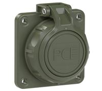 PC Electric 20352-8u Fiche électrique femelle avec terre PA6, ABS, PC 250 V bronze-vert (mat) IP66, IP68