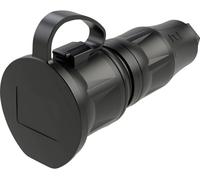 PC Electric 24711-ssc Fiche électrique femelle avec terre plastique 250 V noir IP54