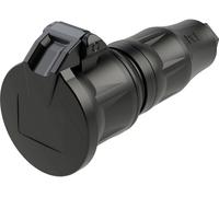 PC Electric 24712-ssc Fiche électrique femelle avec terre plastique 250 V noir IP54