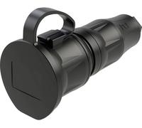 PC Electric 25731-ss Fiche électrique femelle avec terre plastique 250 V noir IP54