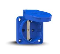 PCE Prise encastrable PCE1050B 50 x 50 Bleu IP54