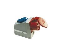 PC Electric Prise Murale Encastrable Etanche Combo 250 V400 V IP44, 9215-6