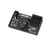 PC Fan Controller Hub - 2,76x1.57in Adaptateur de séparateur à 4 broches pour le poste de travail, accessoires PC portables avec gestion de refroidissement, kit de fraîcheur de bureau pour la pièce, c