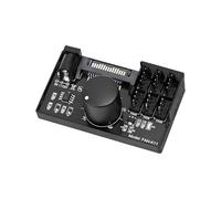 PC Fan Controller Hub - 7x4x2.8cm Pwm Fan Splitter Hub | Computer Chassis Fans Speed Controller | 4 Pin Interface Cooling Accessories | For Workstation Server Game Room Laptop Overclocking Setup