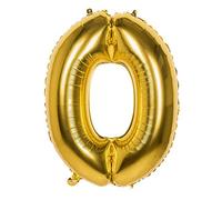 Pc. Foil balloon '0' gold (86 cm)