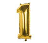 Pc. Foil balloon '1' gold (66 cm)