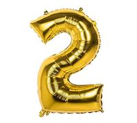 Pc. Foil balloon '2' gold (86 cm)