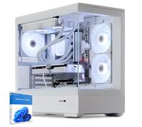 Sedatech PC Gamer Advanced Watercooling White Edition • AMD Ryzen 7 9700X • RX 9070 XT • 32Go DDR5 • 2To SSD M.2 • Windows 11 Blanc