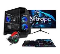 PC Gamer complet Nitropc Pack Bronze - AMD Ryzen 5 PRO 4650G, AMD Vega 7, RAM 16Go, M.2 1To, Win11, WiFi - Écran 24" FullHD et accessoires Bleu C