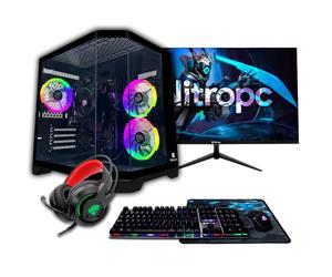 PC Gamer complet Nitropc Pack Bronze - AMD Ryzen 5 PRO 5655G, AMD Vega 7, RAM 16Go, SSD 512Go, Win11Pro, WiFi - Écran 24 FullHD et accessoires