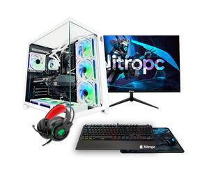 PC Gamer complet Nitropc Pack Extrême - AMD Ryzen 7 7700X, RTX 5060 Ti 16Go RAM 32Go, M.2 1TB, Win11Pro, WiFi - Écran 27 QHD et accessoires