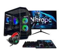 PC Gamer complet Nitropc Pack Gold - AMD Ryzen 5 5500, RTX 3050 8GB, RAM 16GB, M.2 1TB, Win11, WiFi - Écran 24 FullHD et accessoires