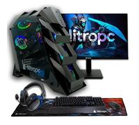 PC Gamer Nitropc Pack Nitro Plus V2 Noir - R7 9800X3D, RTX 5080 16GB, 32GB DDR5, 2TB M2, Win11, Accessoires+ Nitropc Vortex 27" 2K 165Hz Curvo - Prêt à jouer Noir G