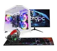 PC Gamer complet NitroPC Start eSports Core Pack FHD165-24 · 90-110 FPS · 1080p · Ryzen 5 5655G (APU) RAM 16 Go, M.2 1TB, Win11 PRO, WiFi, Blanc - Écran 24 FullHD et accessoires