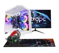 PC Gamer complet NitroPC Start eSports Core Pack FHD120-24 · 90-110 FPS · 1080p · Ryzen 5 5655G (APU) RAM 32Go, M.2 1TB, Win11 PRO, WiFi, Blanc - Écran 24 FullHD et accessoires