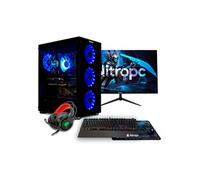 PC Gamer complet Nitropc Pack Gold v2 - AMD Ryzen 5 5600X RX 6600 8GB RAM 16GB M.2 1TB Win11 WiFi - Écran 24 FullHD et accessoires
