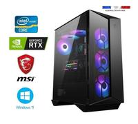PC Gamer I7-14700KF - RTX 4070 12GO SUPER MSI GAMING - 32GO RAM - SSD 1To + HDD 4To - WIFI - MSI MPG Gungnir 110R - Windows 11