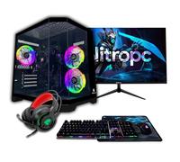 PC Gamer NitroPC Pack Avancé - AMD Ryzen 5 3400G Radeon Graphics 16Go RAM SSD 480 Go Windows 11 Pro - Noir