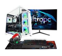 PC Gamer complet Nitropc Pack Extrême - AMD Ryzen 7 7700X, RTX 5060 Ti 16Go RAM 32Go, M.2 1TB, Win11Pro, WiFi - Écran 27 QHD et accessoires