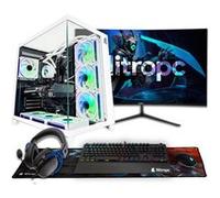 PC Gamer Nitropc Pack Extrême - i9-12900K, RTX 5070 12GB, 32GB DDR4, 2TB M2, Win11 Pro, Accessoires+ Nitropc Axion 27" QHD 180Hz - Prêt à jouer Noir G