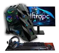 PC Gamer Nitropc Pack Nitro Plus V2 Noir - R7 9800X3D, RTX 5080 16GB, 32GB DDR5, 2TB M2, Win11, Accessoires+ Nitropc Vortex 27" 2K 165Hz Curvo - Prêt à jouer Noir G