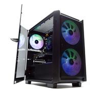 PC Gamer PcCom Lite Ryzen 5 5500, 16 Go RAM, SSD 1 To NVMe, RTX 3050, Wi-Fi 6, Boîtier Tempest Aurora ARGB