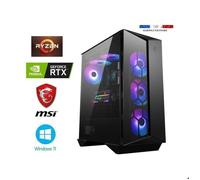 PC Gamer Ryzen 9 9900X - RTX 4070 12GO SUPER MSI GAMING X - 32GO Ram DDR5 - SSD 1To + SSD 2To - MSI Gungnir 110R - W11