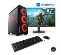 PC Gaming, CSL Computer, M11370H, Core i7-14700, Intel UHD Graphics 770, 32 Go DDR5 RAM, M.2 SSD 1000 Go, 27 pouces WQHD, Win 11