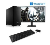 PC Gaming, CSL Computer, M11500H, Ryzen 7 5700X, GeForce RTX 4060, 32 Go DDR4 RAM, M.2 SSD 1000 Go, 27 pouces Full-HD, Win 11