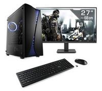 PC Gaming CSL M11260H AMD Ryzen 5 5600GT 6x 3600 MHz AMD Radeon Graphics 16 Go DDR4 RAM M.2 SSD 1000 Go Windows 11 Famille 27 pouces Full HD ensemble clavier et souris Noir G