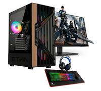 PC Gaming Pack Complet - Ryzen 5 5655G, RAM 16 Go, M.2 512 Go, Graphique intégré, Écran 24 FHD, Souris, Clavier, Tapis de souris, Casque, Windows 11 Pro, Wifi, PC Gamer