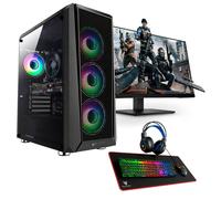 PC Gaming PC Racing Submariner Ryzen 5 5500, 32 Go RAM, 2 To SSD, RTX 5060 8 Go + Écran 24 FullHD, Clavier, Souris, Windows 11 Pro