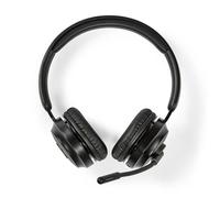 PC-Headset - On-Ear - Stereo - Bluetooth - Opvouwbare microfoon - Zwart