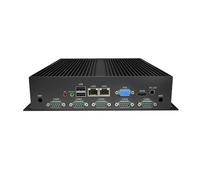PC industriel sans ventilateur, mini ordinateur, Intel Celeron J1900, Windows XP / 11 ou Linux Ubuntu, VGA, HDMI, 2 x LAN, 6 x COM, 6 x USB2.0, 8 Go RAM 128 Go SSD