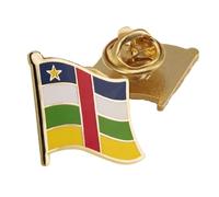 Pc Insigne De Broche De Drapeau De La République Centrafricaine,Épingles De Sûreté,Broche D'Épinglette En Métal De La République Centrafricaine Insigne De Drapeau De La République Centraf