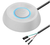 PC Interrupteur d'alimentation,Ordinateur de Bureau, Démarrage à Distance Externe, Carte Mère on Off Switch, Ordinateur Carte Mère Bouton de Commutation Rallonge, Bouton Power Allumage PC