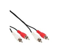 InLine 89931 câble audio 10 m 2 x RCA Noir