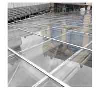 PC Panneaux Remplacement Imperméable 1 mm Plaque de Verre Acrylique Transparente pour Garage, Balcon, Personnalisable(0.6x8m/2x26.2ft)
