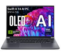 Acer Swift X 14 SFX14-72G AI Ready - 14.5" OLED Core Ultra 7 155H 16 Go RAM 512 Go SSD GeForce RTX 4050 Gris AZERTY