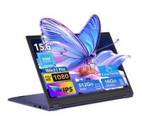 PC Portable 15 6"" Écran IPS Full HD 360° Intel m3-8100Y 16Go RAM 512Go SSD Windows 11 Pro BT5.0 Écran tactile Ordinateur Portable