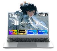 PC Portable 15 6"" Écran IPS - Intel Pentium Gold 6500Y (Jusqu'à 3 4GHz) - 16Go RAM - 512Go SSD - HDMI - Windows 11 Pro