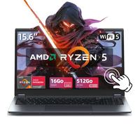 PC Portable 15,6"" Écran Tactile 360° Filp, AMD Ryzen 5 7430U (6C-12T), 16Go RAM 512Go SSD, Windows 11 Pro, AMD Radeon Graphics