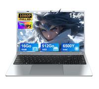 PC Portable 15 6"" FHD - Intel Pentium Gold 6500Y (Jusqu'à 3 4GHz) - 16Go RAM - 512Go SSD - Windows 11 Pro - Jack 3.5