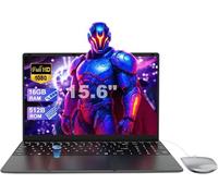 PC Portable 15,6 Pouces 16Go RAM 512Go SSD Celeron N5095, Ordinateur Portable FHD 1920x1080, WiFi Bluetooth, Lecteur d’Empreinte, Laptop Bureautique pour Études et Travail, Clavier AZERTY avec Film