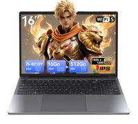 PC Portable 16"" FHD - Intel Core i5-8210Y Jusqu'à 3 6GHz - 16Go DDR3 - SSD 512Go - RJ45 - WiFi 5 - Windows 11 Pro Ordinateur