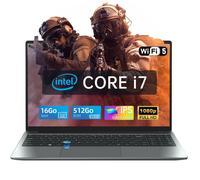 PC Portable 16 pouces i7-8750H (6C/12T, jusqu'à 4,1GHz), 16Go RAM, 512Go SSD, Lecteur d'Empreintes, Windows 11 Pro