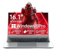 PC Portable AIMACHINEU 16.1"" FHD IPS Argent - Intel Pentium Gold 6500Y (Jusqu'à 3 4 GHz) - 16Go RAM - 512Go SSD - Windows 11 Pro