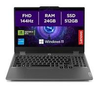 PC portable Gaming Lenovo LOQ 15IAX9 15,6" Full HD 144 Hz Intel® Core™ i5 24 Go RAM 512 Go SSD Nvidia GeForce RTX 4050 Gris Luna Gris Luna A