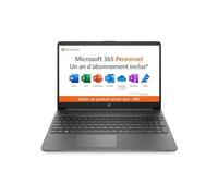HP 15s-fq0024nf Intel® Celeron® N4120 Ordinateur portable 39,6 cm (15.6") Full HD 4 Go DDR4-SDRAM 128 Go SSD Wi-Fi 5 (802.11ac) Windows 11 Home in S mode Gris